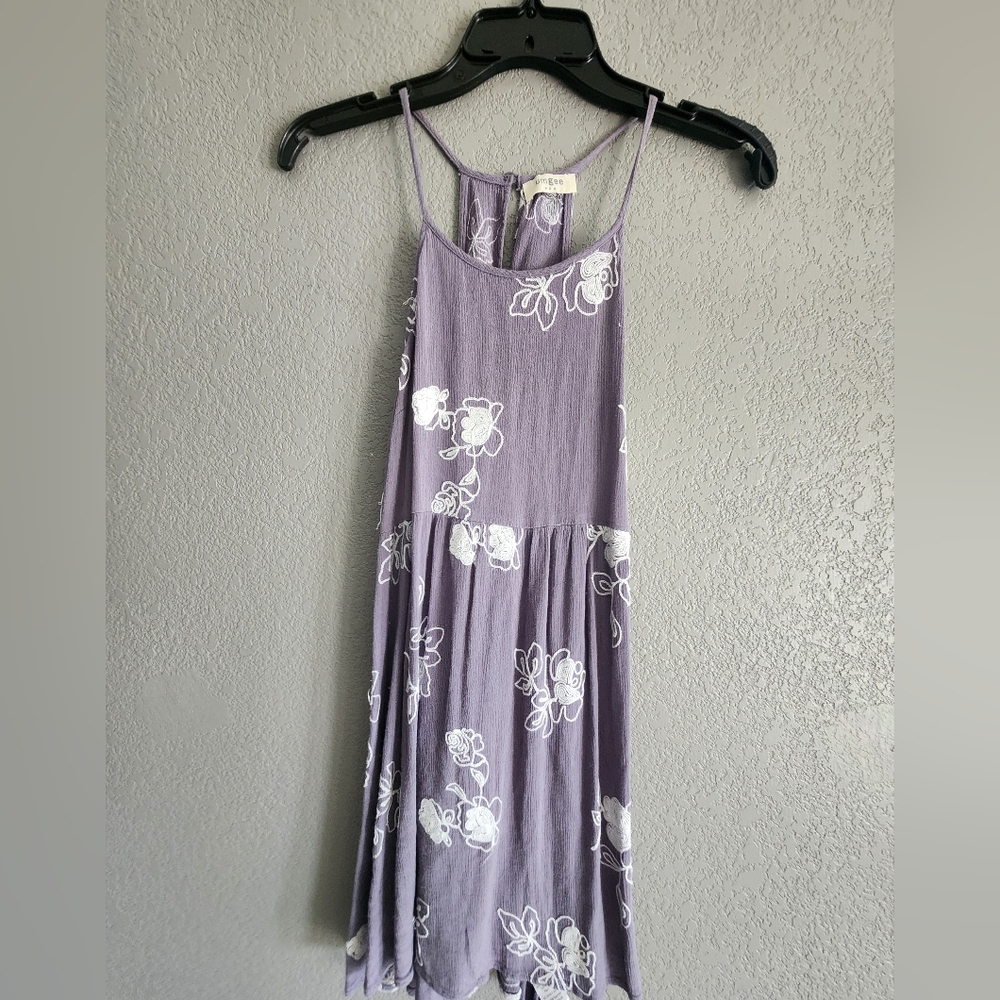 Umgee Lavender Floral Midi Dress